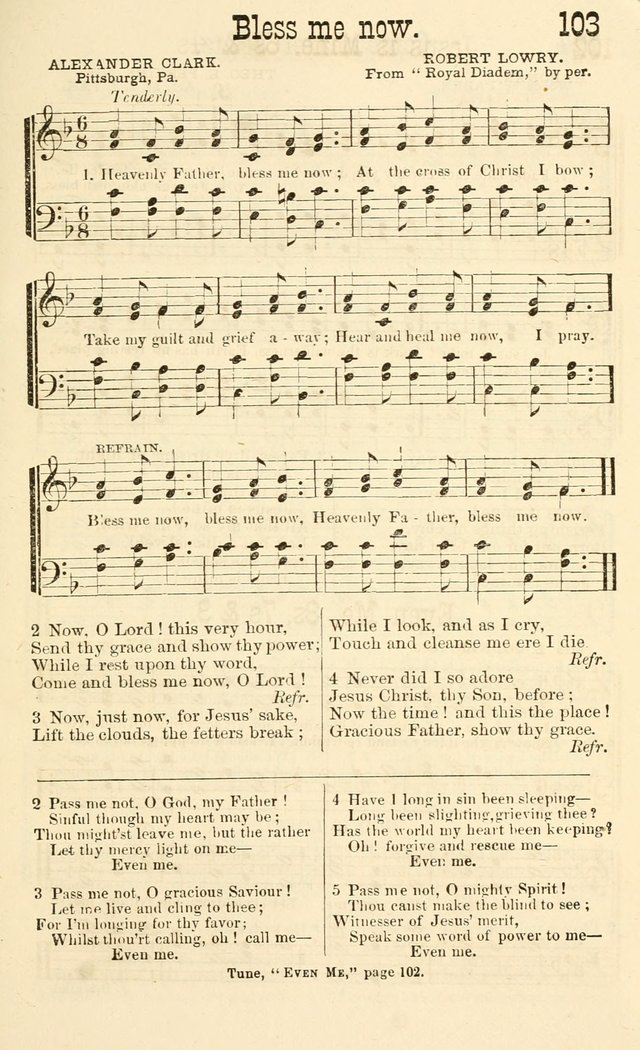 Winnowed Hymns: a collection of sacred songs, especially adapted for revivals, prayer and camp meetings page 106