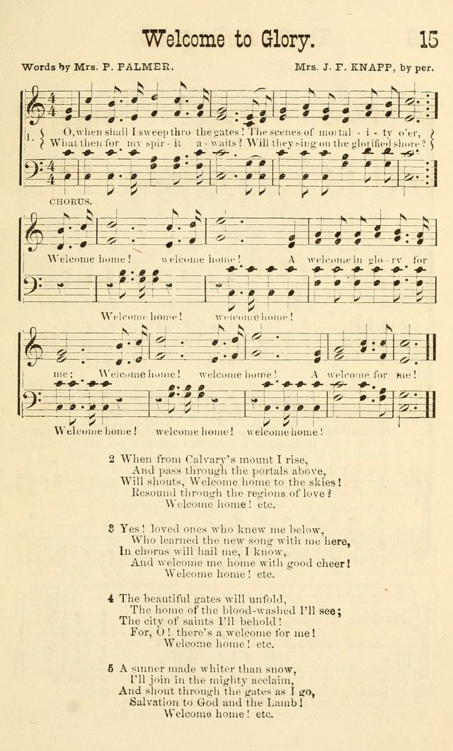 Winnowed Hymns: a collection of sacred songs, especially adapted for revivals, prayer and camp meetings page 18