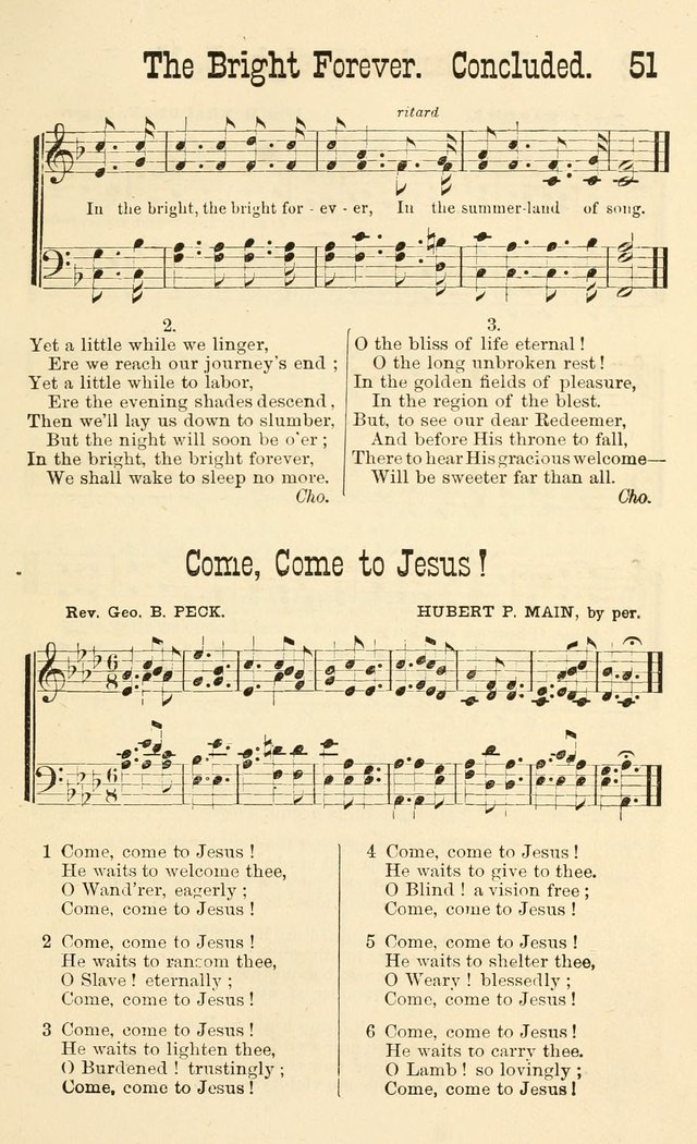 Winnowed Hymns: a collection of sacred songs, especially adapted for revivals, prayer and camp meetings page 54