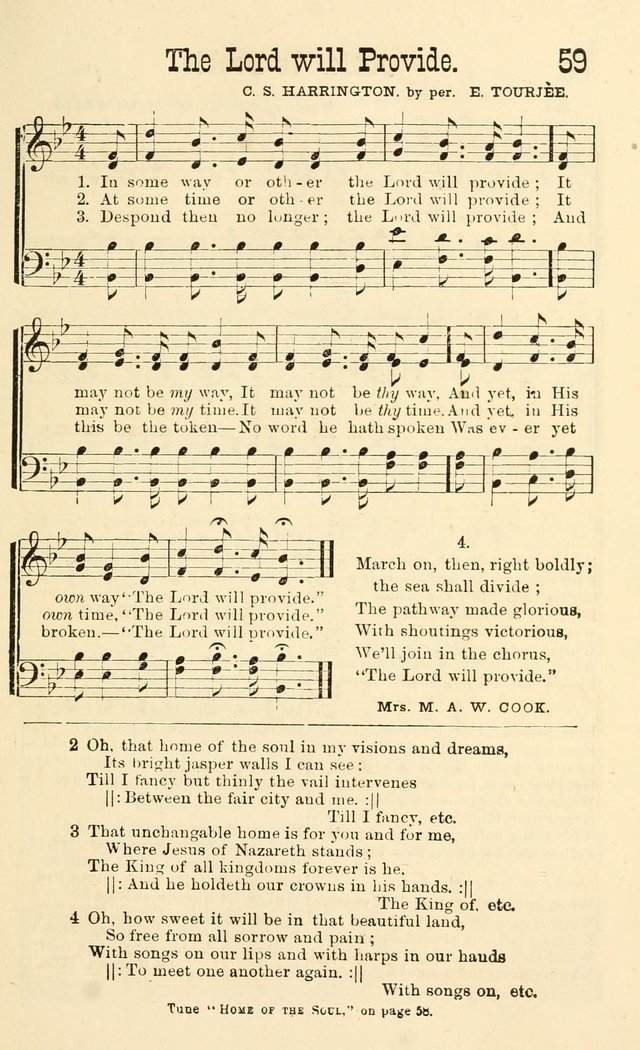 Winnowed Hymns: a collection of sacred songs, especially adapted for revivals, prayer and camp meetings page 62