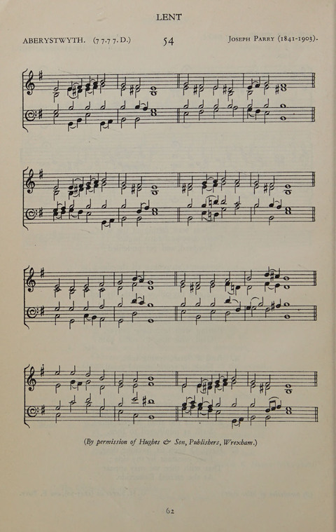 The Winchester Hymn Supplement: with Tunes page 62