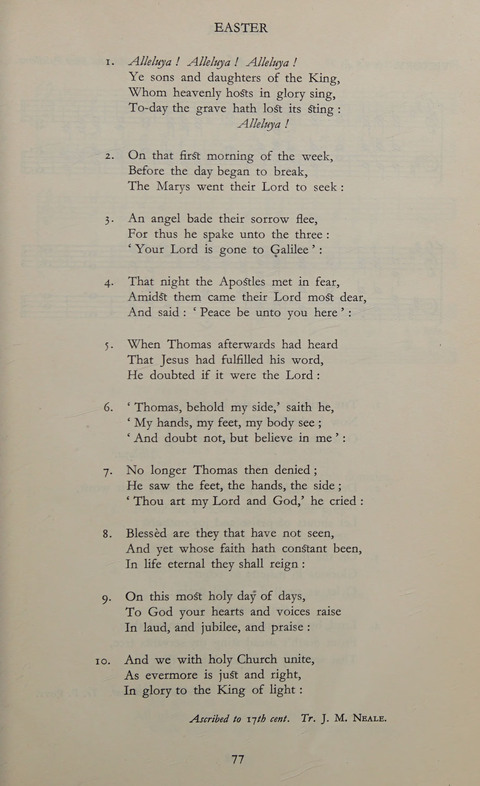 The Winchester Hymn Supplement: with Tunes page 77