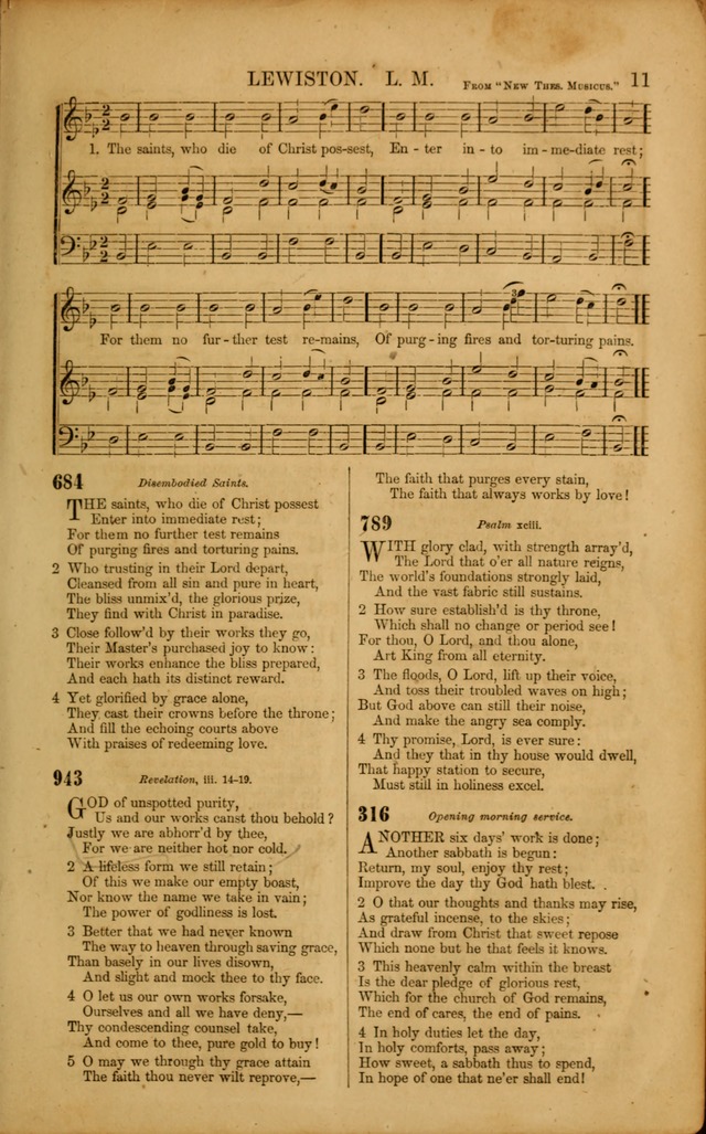 Wesleyan Hymn and Tune Book: Comprising the Entire Collection of Hymns in the Hymn Book of the Methodist Episcopal Church, South page 11