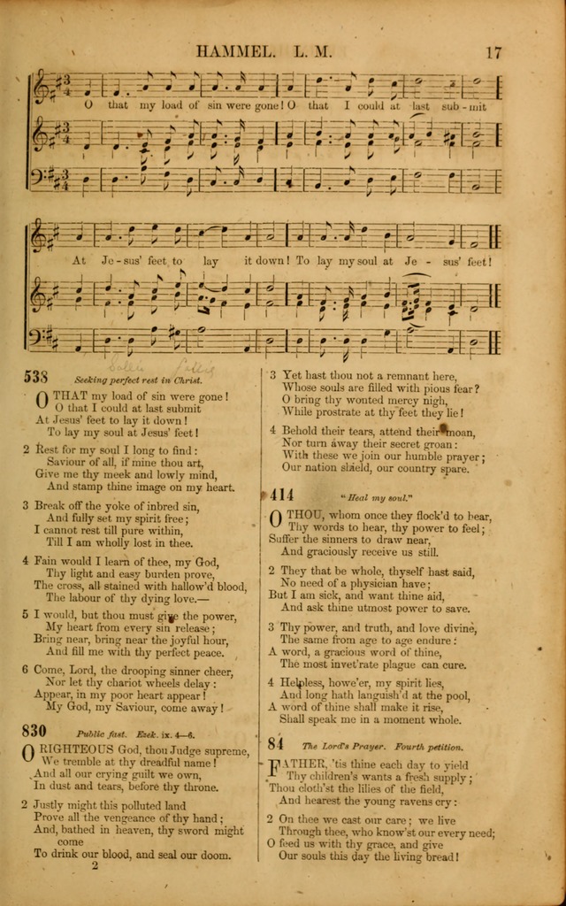 Wesleyan Hymn and Tune Book: Comprising the Entire Collection of Hymns in the Hymn Book of the Methodist Episcopal Church, South page 17
