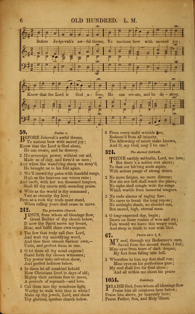 Wesleyan Hymn and Tune Book: Comprising the Entire Collection of Hymns in the Hymn Book of the Methodist Episcopal Church, South page 6