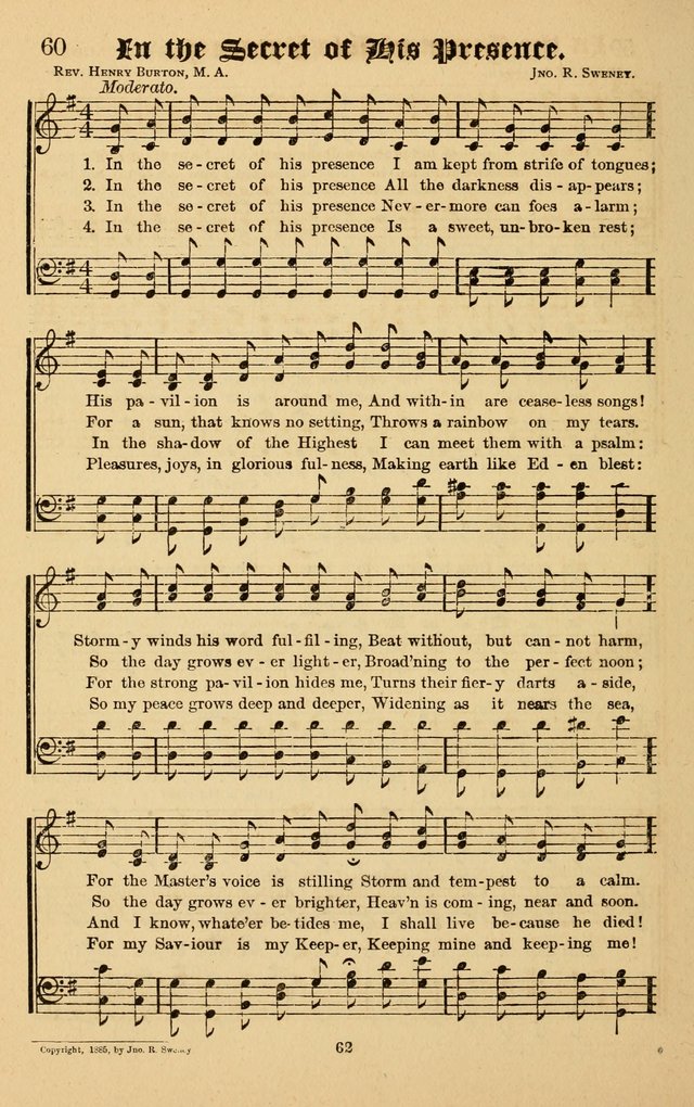 Words of Life: a collection of Hymns and Tunes for use in Gospel Meetings and other Religious Services page 60