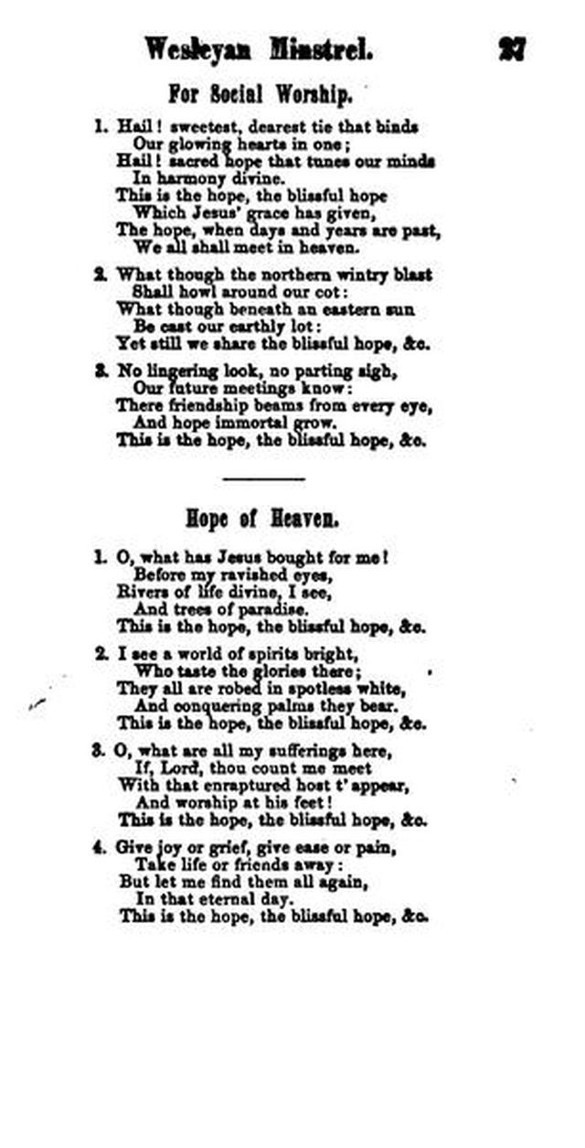 The Wesleyan Minstrel: a Collection of Hymns and Tunes. 2nd ed. page 28