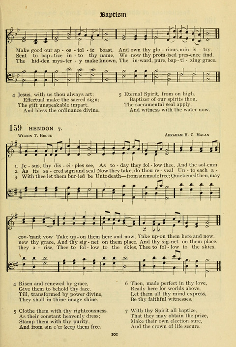 The Wesleyan Methodist Hymnal: Designed for Use in the Wesleyan Methodist Connection (or Church) of America page 101