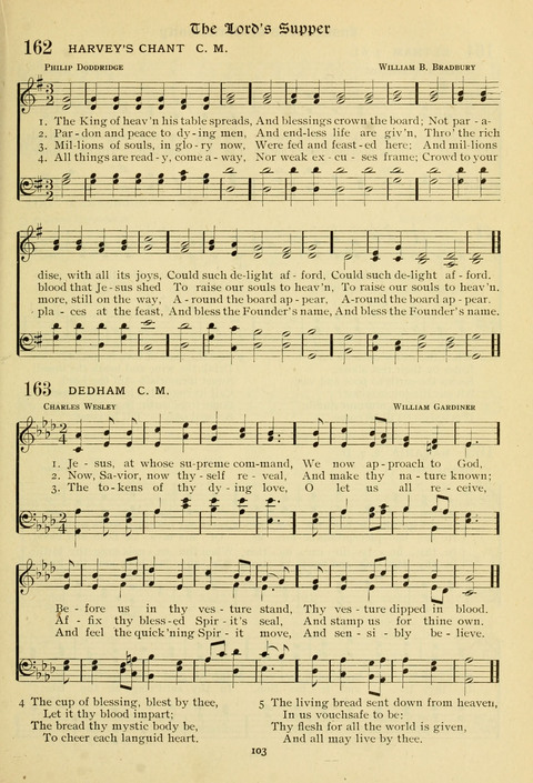 The Wesleyan Methodist Hymnal: Designed for Use in the Wesleyan Methodist Connection (or Church) of America page 103