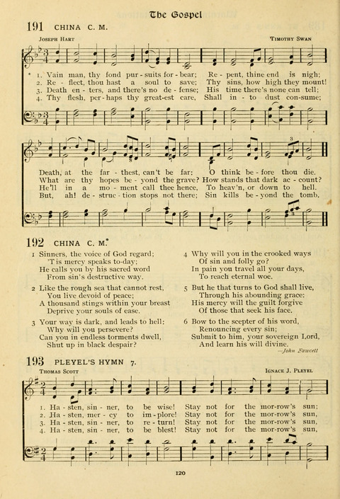 The Wesleyan Methodist Hymnal: Designed for Use in the Wesleyan Methodist Connection (or Church) of America page 120