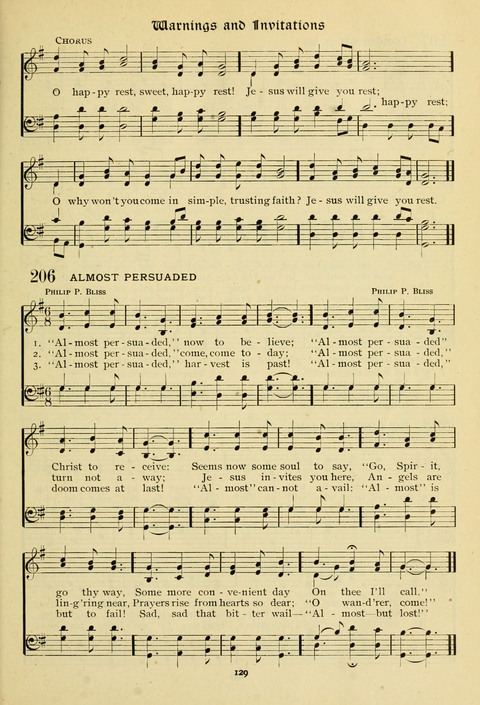 The Wesleyan Methodist Hymnal: Designed for Use in the Wesleyan Methodist Connection (or Church) of America page 129