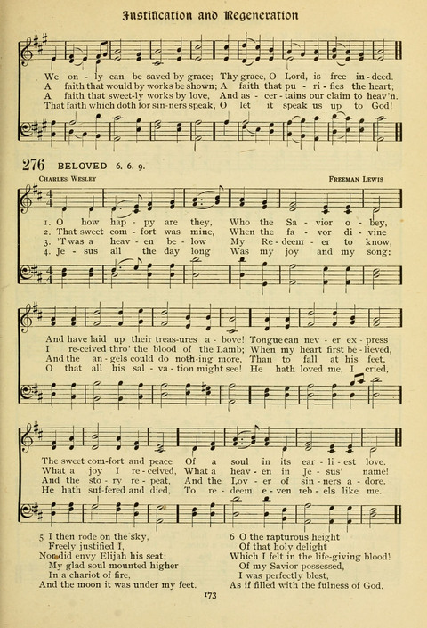 The Wesleyan Methodist Hymnal: Designed for Use in the Wesleyan Methodist Connection (or Church) of America page 173