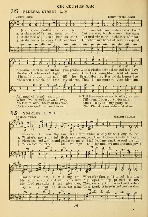 The Wesleyan Methodist Hymnal: Designed for Use in the Wesleyan Methodist Connection (or Church) of America page 208