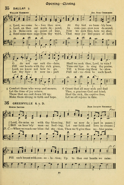 The Wesleyan Methodist Hymnal: Designed for Use in the Wesleyan Methodist Connection (or Church) of America page 21