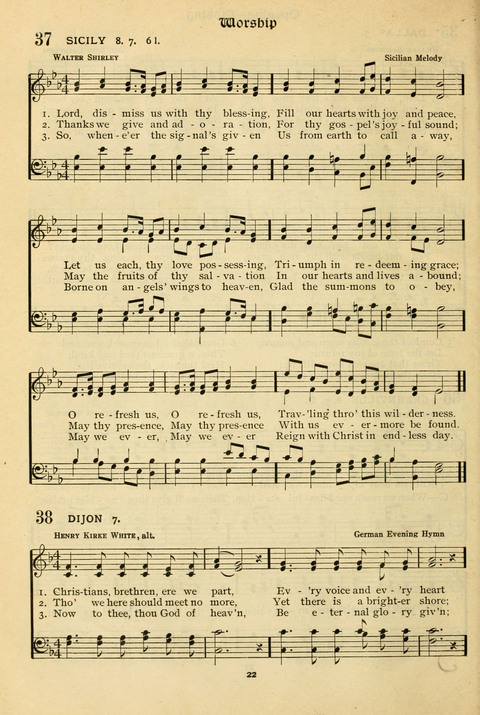 The Wesleyan Methodist Hymnal: Designed for Use in the Wesleyan Methodist Connection (or Church) of America page 22