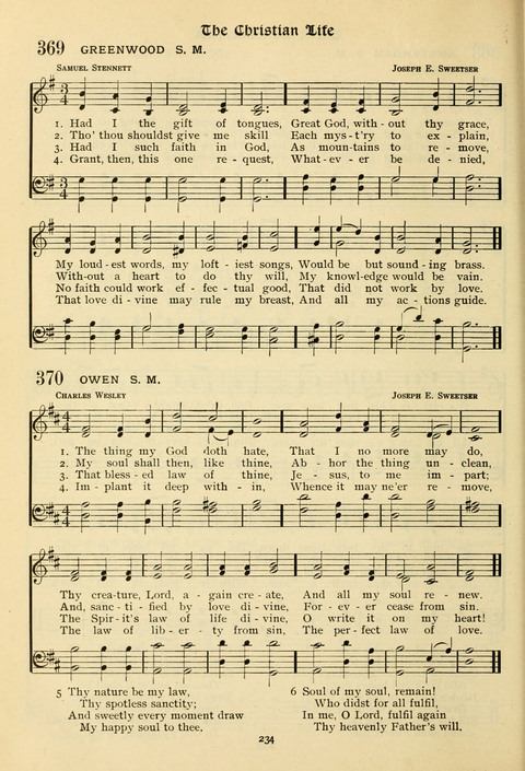 The Wesleyan Methodist Hymnal: Designed for Use in the Wesleyan Methodist Connection (or Church) of America page 234