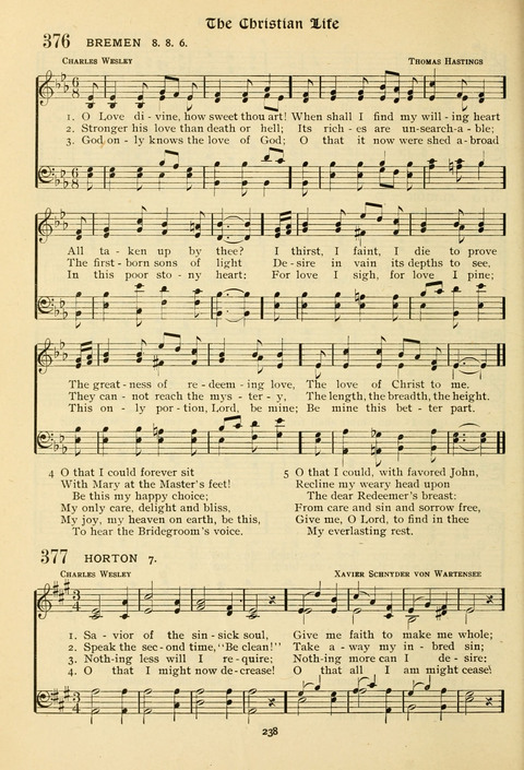 The Wesleyan Methodist Hymnal: Designed for Use in the Wesleyan Methodist Connection (or Church) of America page 238