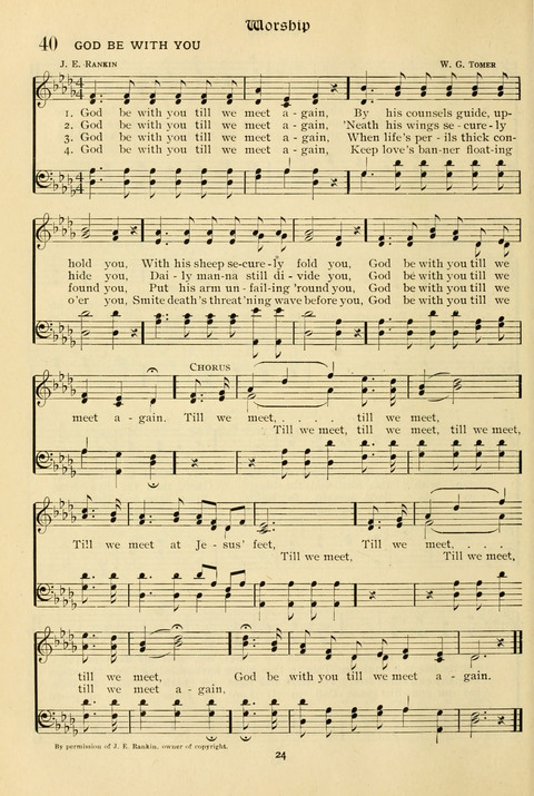 The Wesleyan Methodist Hymnal: Designed for Use in the Wesleyan Methodist Connection (or Church) of America page 24
