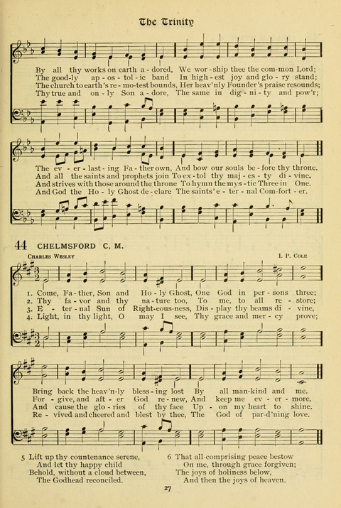 The Wesleyan Methodist Hymnal: Designed for Use in the Wesleyan Methodist Connection (or Church) of America page 27