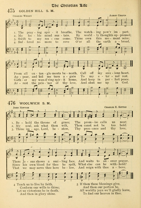 The Wesleyan Methodist Hymnal: Designed for Use in the Wesleyan Methodist Connection (or Church) of America page 302