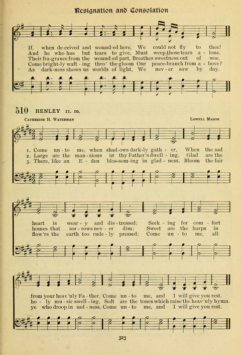 The Wesleyan Methodist Hymnal: Designed for Use in the Wesleyan Methodist Connection (or Church) of America page 323
