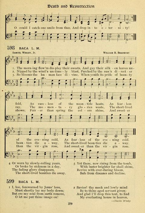 The Wesleyan Methodist Hymnal: Designed for Use in the Wesleyan Methodist Connection (or Church) of America page 379