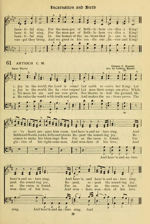 The Wesleyan Methodist Hymnal: Designed for Use in the Wesleyan Methodist Connection (or Church) of America page 39