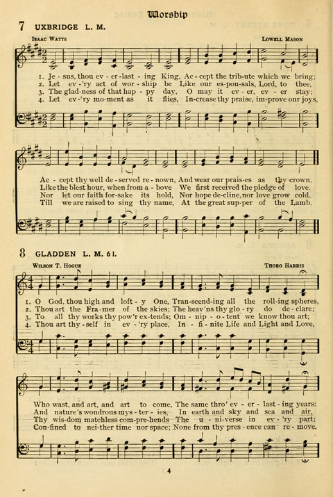 The Wesleyan Methodist Hymnal: Designed for Use in the Wesleyan Methodist Connection (or Church) of America page 4