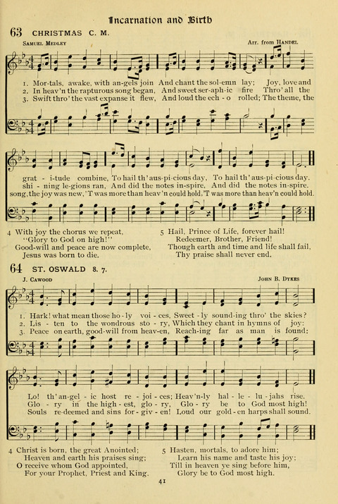 The Wesleyan Methodist Hymnal: Designed for Use in the Wesleyan Methodist Connection (or Church) of America page 41