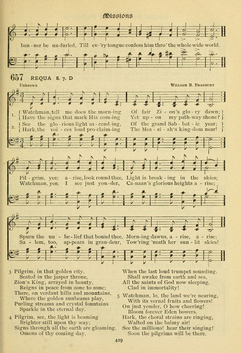 The Wesleyan Methodist Hymnal: Designed for Use in the Wesleyan Methodist Connection (or Church) of America page 419