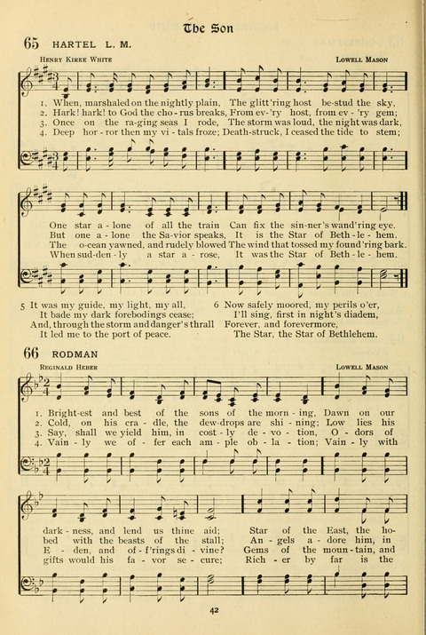 The Wesleyan Methodist Hymnal: Designed for Use in the Wesleyan Methodist Connection (or Church) of America page 42