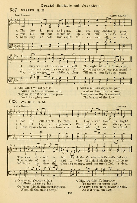 The Wesleyan Methodist Hymnal: Designed for Use in the Wesleyan Methodist Connection (or Church) of America page 438