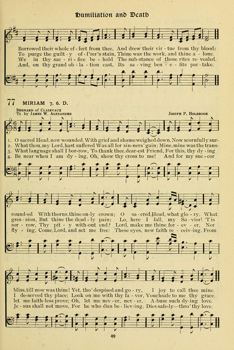The Wesleyan Methodist Hymnal: Designed for Use in the Wesleyan Methodist Connection (or Church) of America page 49