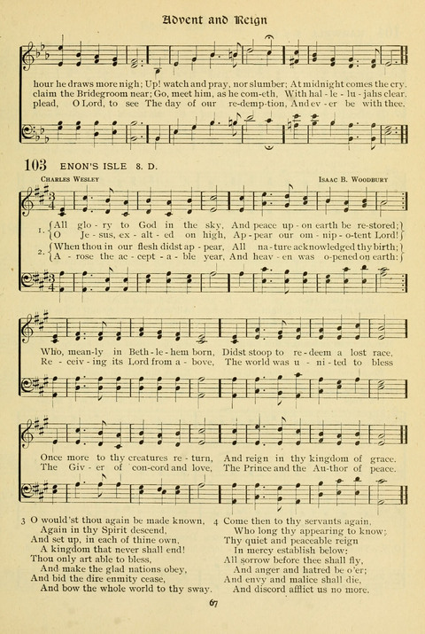 The Wesleyan Methodist Hymnal: Designed for Use in the Wesleyan Methodist Connection (or Church) of America page 67