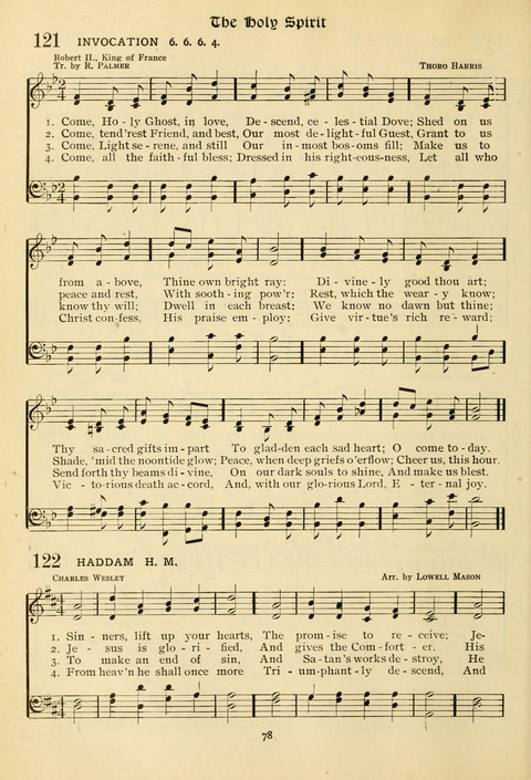 The Wesleyan Methodist Hymnal: Designed for Use in the Wesleyan Methodist Connection (or Church) of America page 78