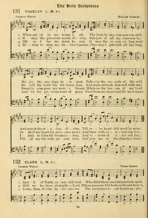 The Wesleyan Methodist Hymnal: Designed for Use in the Wesleyan Methodist Connection (or Church) of America page 84