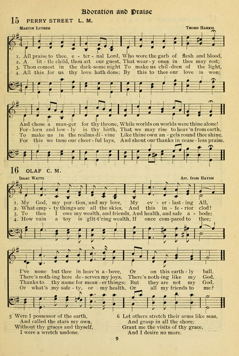 The Wesleyan Methodist Hymnal: Designed for Use in the Wesleyan Methodist Connection (or Church) of America page 9
