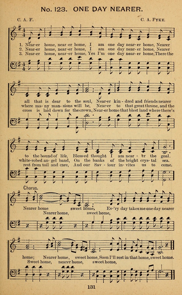 Windows of Heaven: hymns new and old for the church, Sunday school and home used by Rev. H.M. Wharton in evangelistic work page 131
