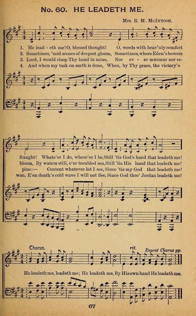 Windows of Heaven: hymns new and old for the church, Sunday school and home used by Rev. H.M. Wharton in evangelistic work page 67