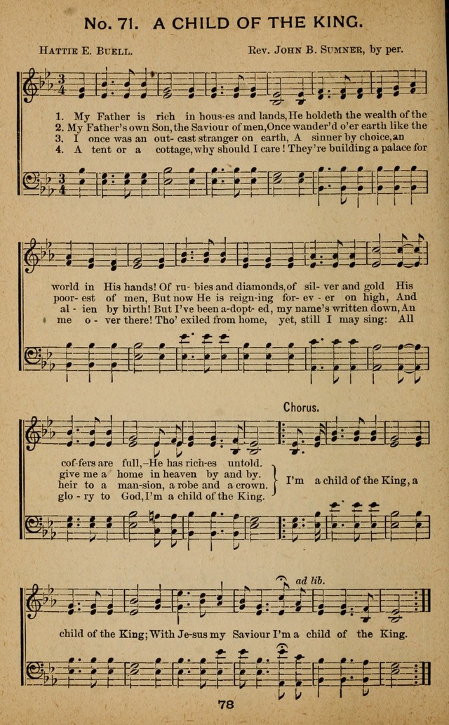 Windows of Heaven: hymns new and old for the church, Sunday school and home used by Rev. H.M. Wharton in evangelistic work page 78