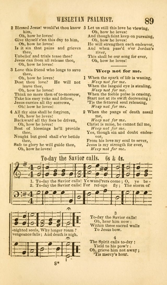 The Wesleyan Psalmist, or Songs of Canaan: a collection of hymns and tunes designed to be used at camp-meetings, and at class and prayer meetings, and other occasions of social devotion page 96