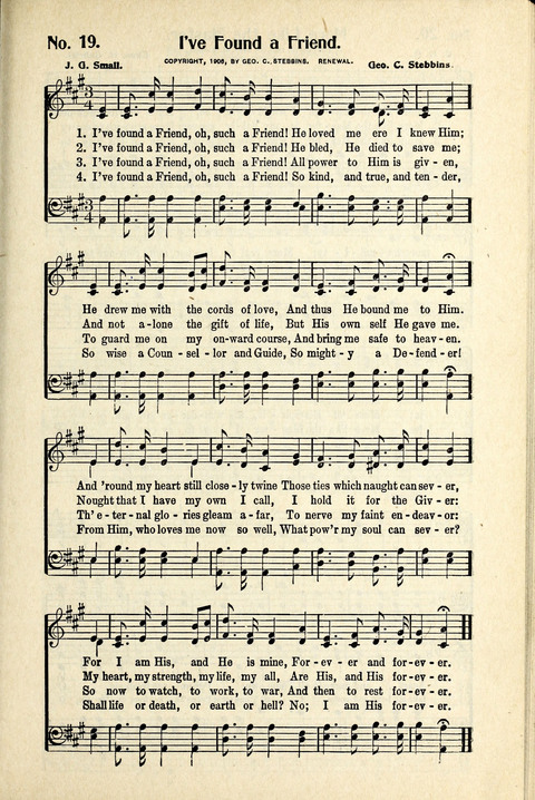 World-Wide Revival Hymns: Unto the Lord page 19