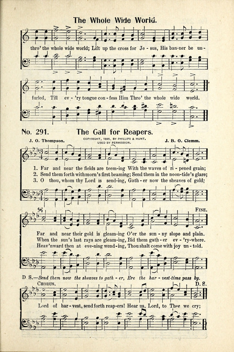 World-Wide Revival Hymns: Unto the Lord page 257