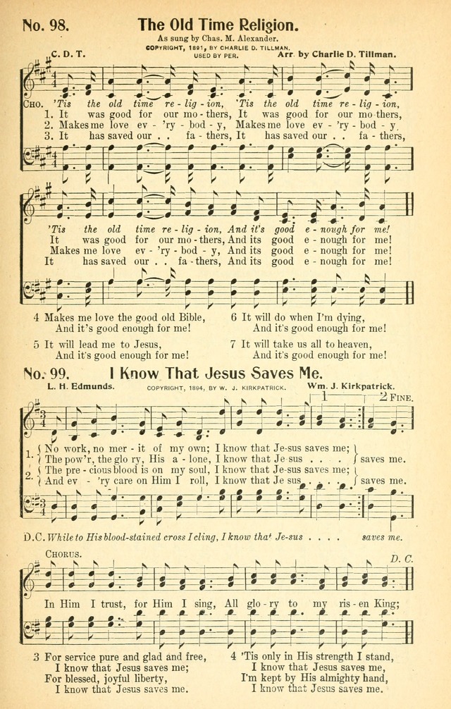 The World Revival Songs and Hymns page 98
