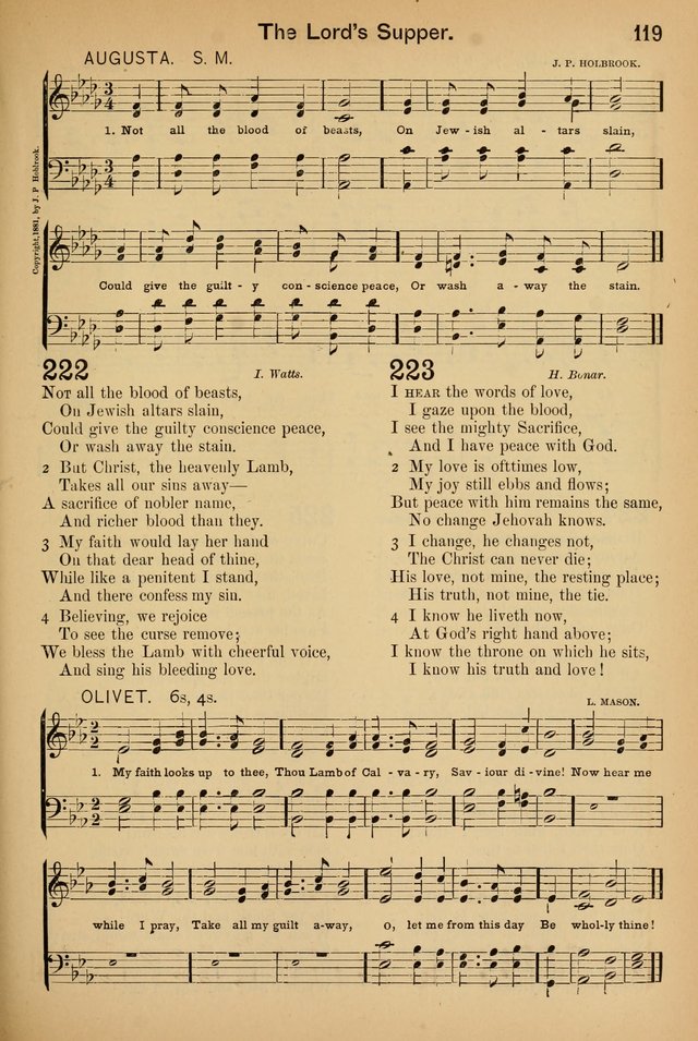 Worship in Song: a selection of hymns and tunes for the Service of the Sanctuary  page 119