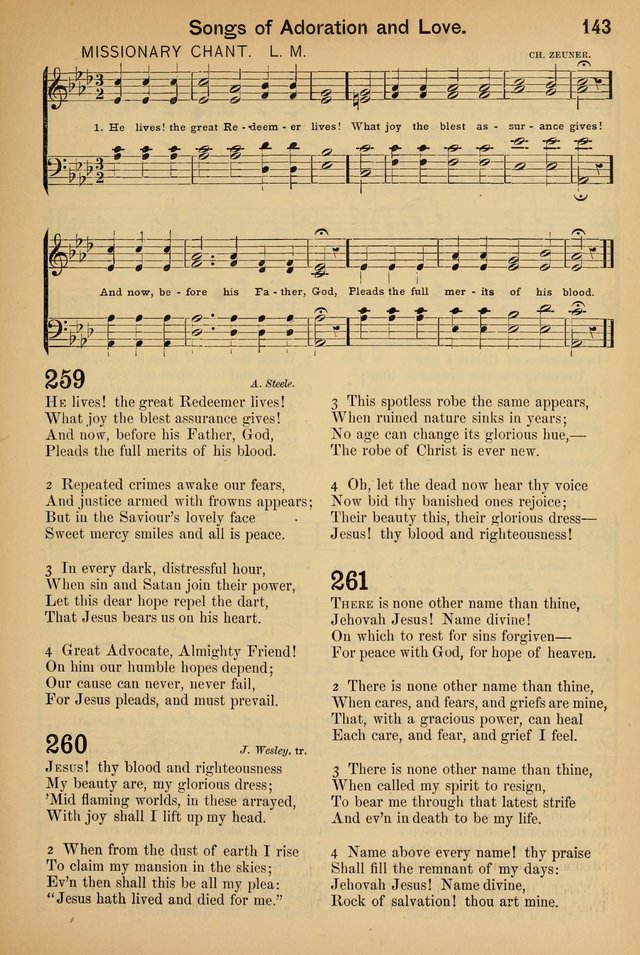Worship in Song: a selection of hymns and tunes for the Service of the Sanctuary  page 143