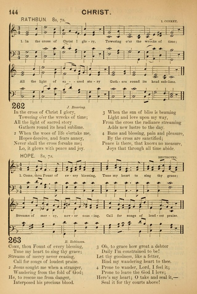Worship in Song: a selection of hymns and tunes for the Service of the Sanctuary  page 144