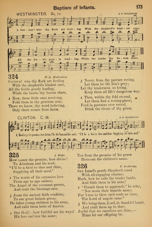 Worship in Song: a selection of hymns and tunes for the Service of the Sanctuary  page 173