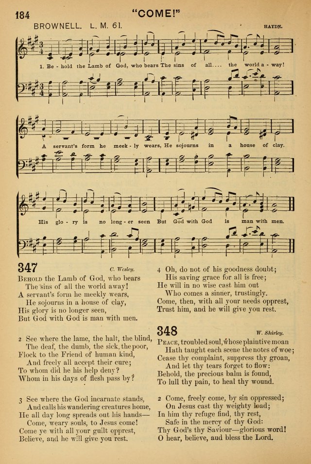 Worship in Song: a selection of hymns and tunes for the Service of the Sanctuary  page 184