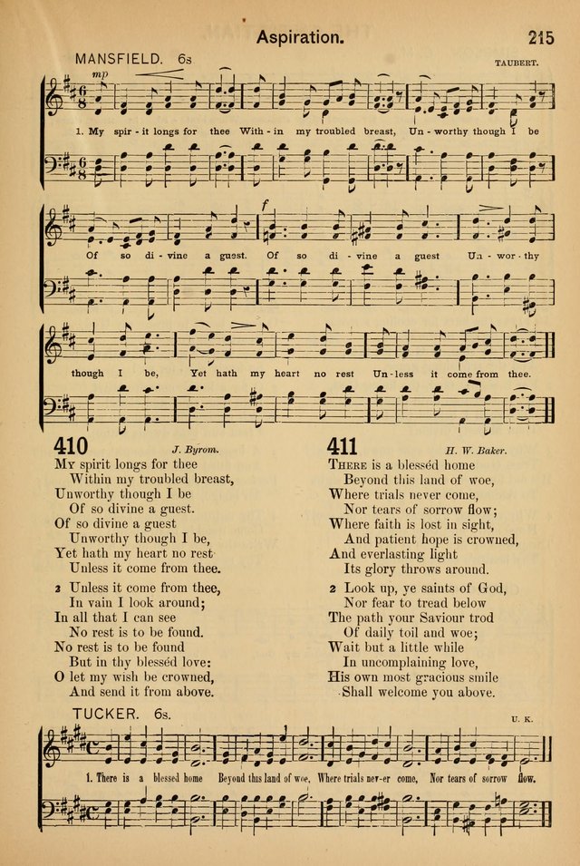Worship in Song: a selection of hymns and tunes for the Service of the Sanctuary  page 215